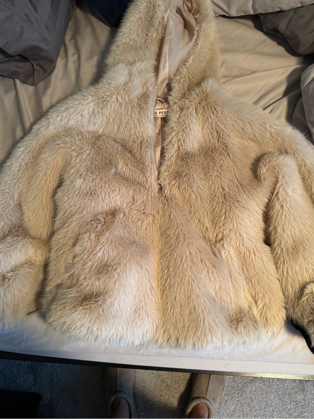 Free People Faux fur Piper Pullover - Picture 3 of 4